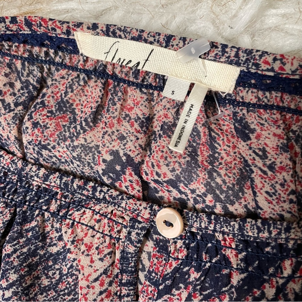 Anthropologie Floreat Zharah snakeskin tassel tie 2 piece boho dress - Picture 8 of 11